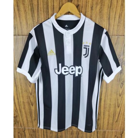 2017-18 Juventus Retro Home Kit Soccer Jersey